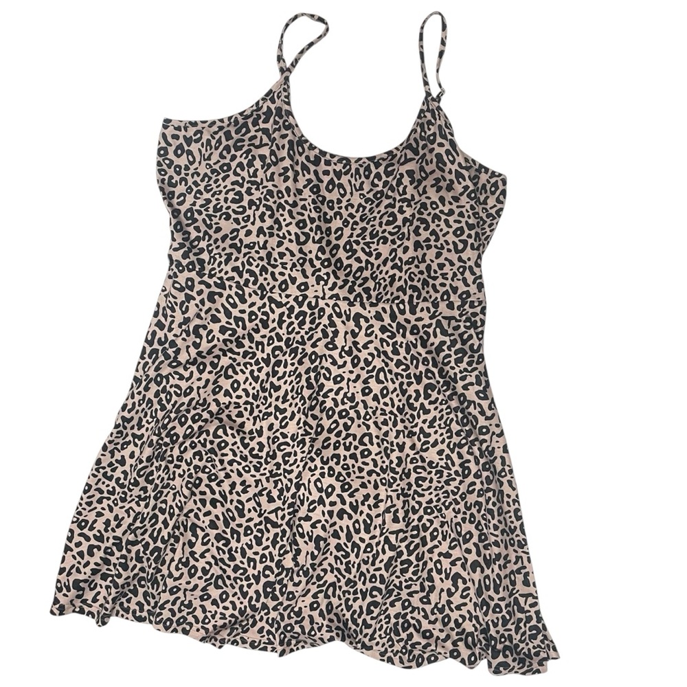 ACEVOG Leopard Print Summer Dress XXL